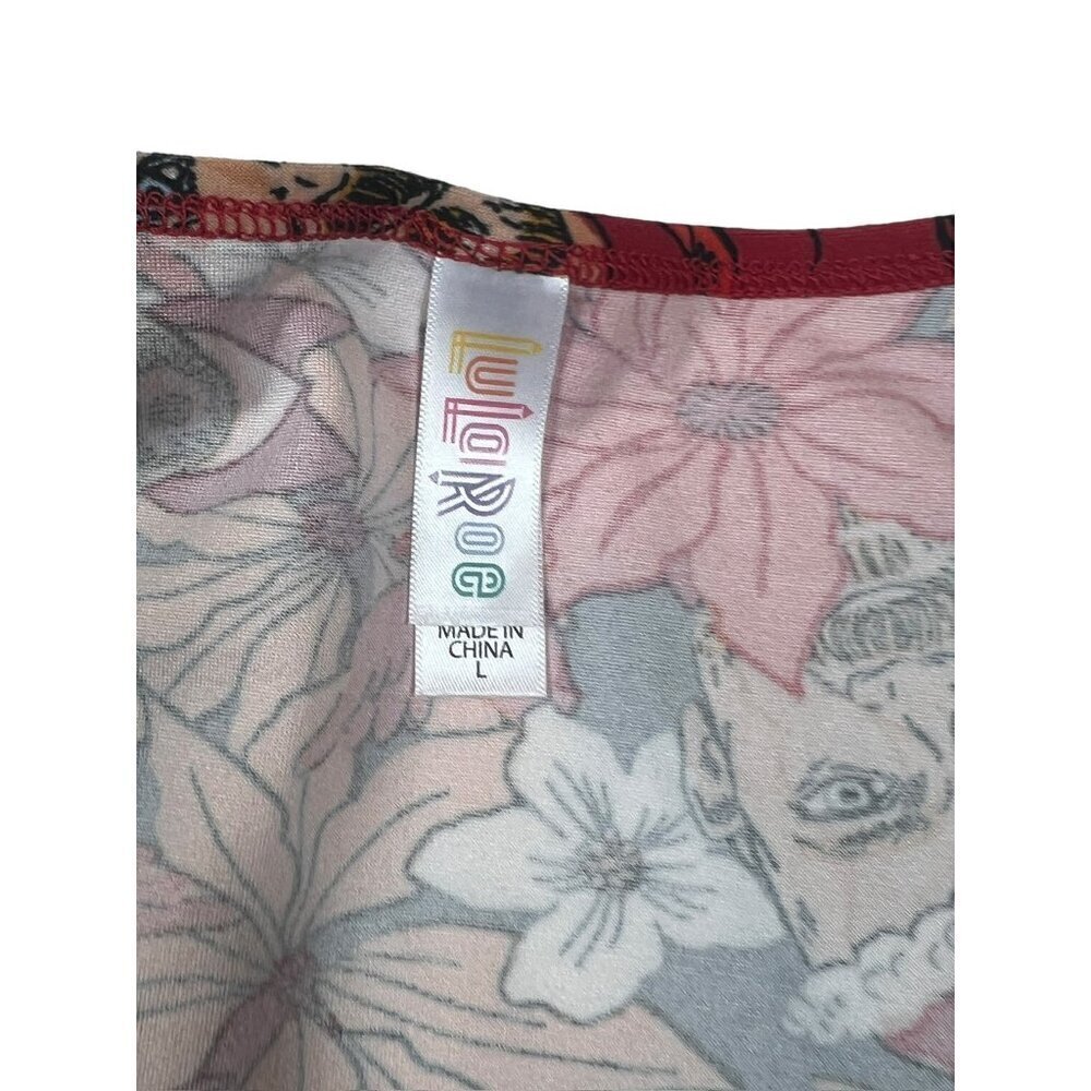 LulaRoe Women's Warm Floral Holiday Classic T - Picture 3 of 6